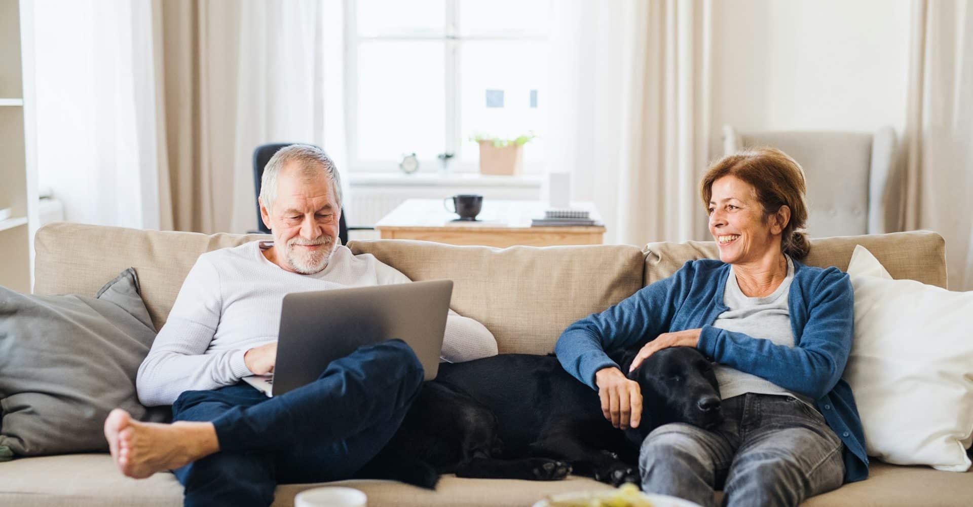 retired couple planning their retirement investments