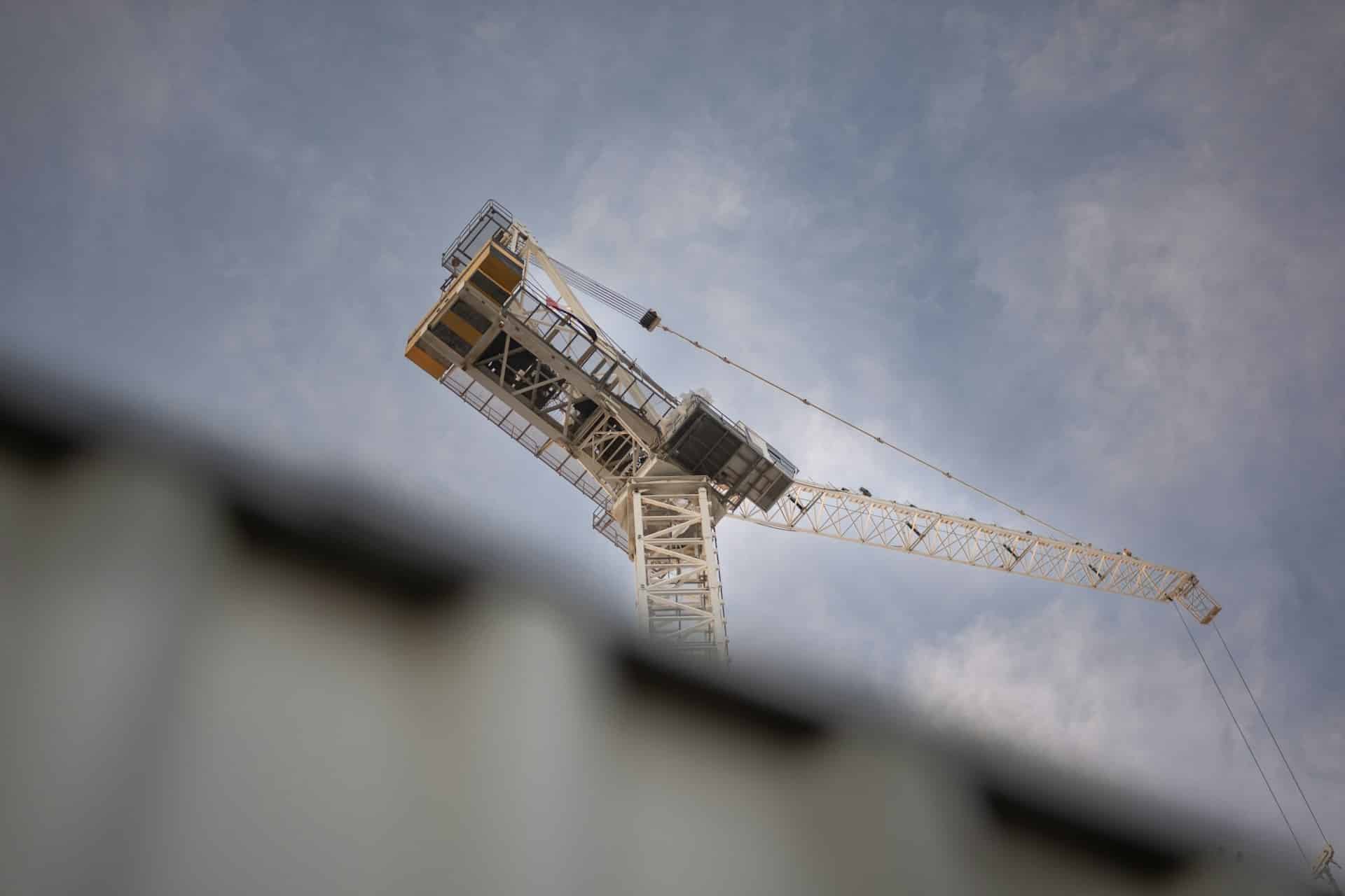 image of a construction crane